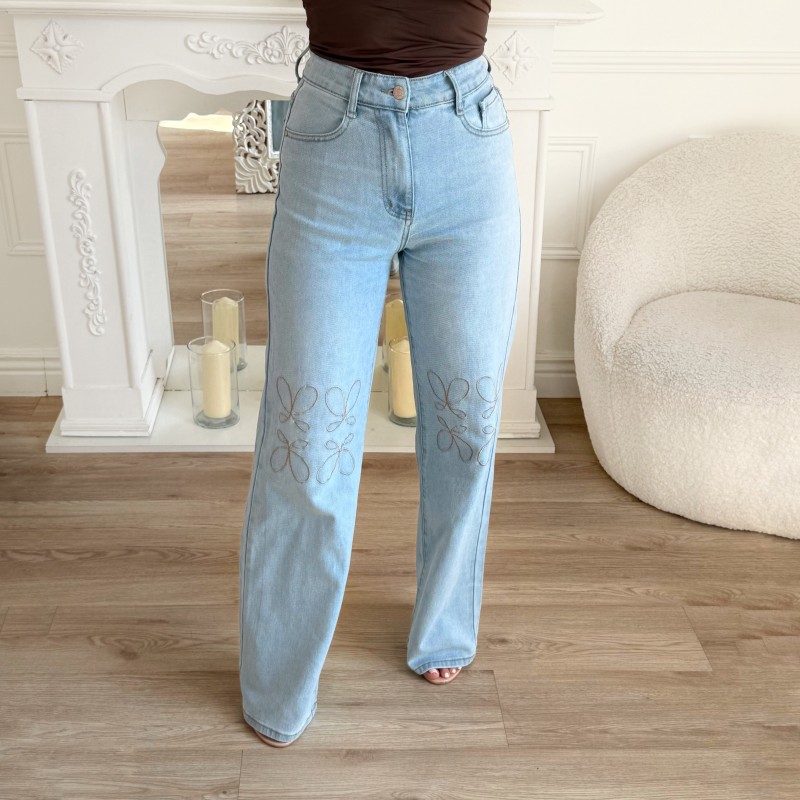 JEAN INSPIRATION BRODERIE NUDE