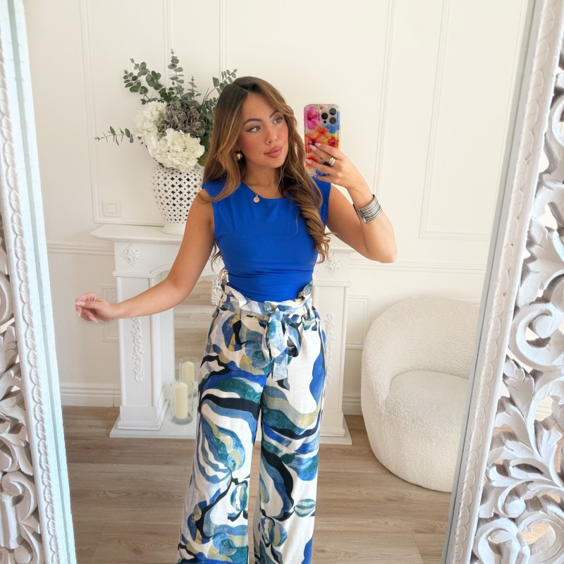 BODY LYCRA BLEU ELECTRIQUE