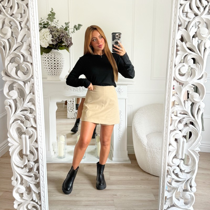 JUPE SHORT CAMEL JUPE SHORT CAMEL