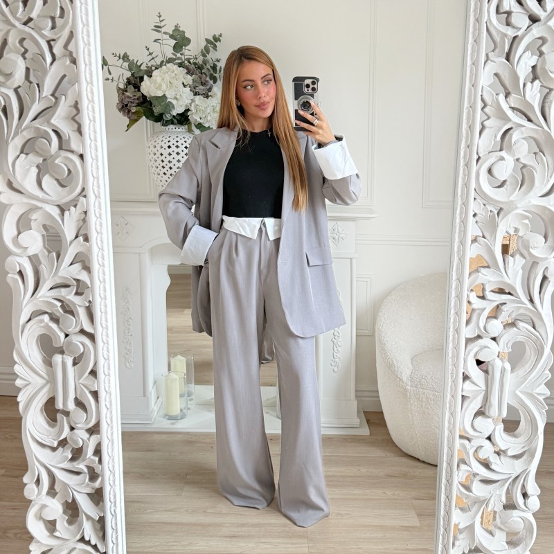 ENSEMBLE SMOKING SPORTSWEAR GRIS CLAIR