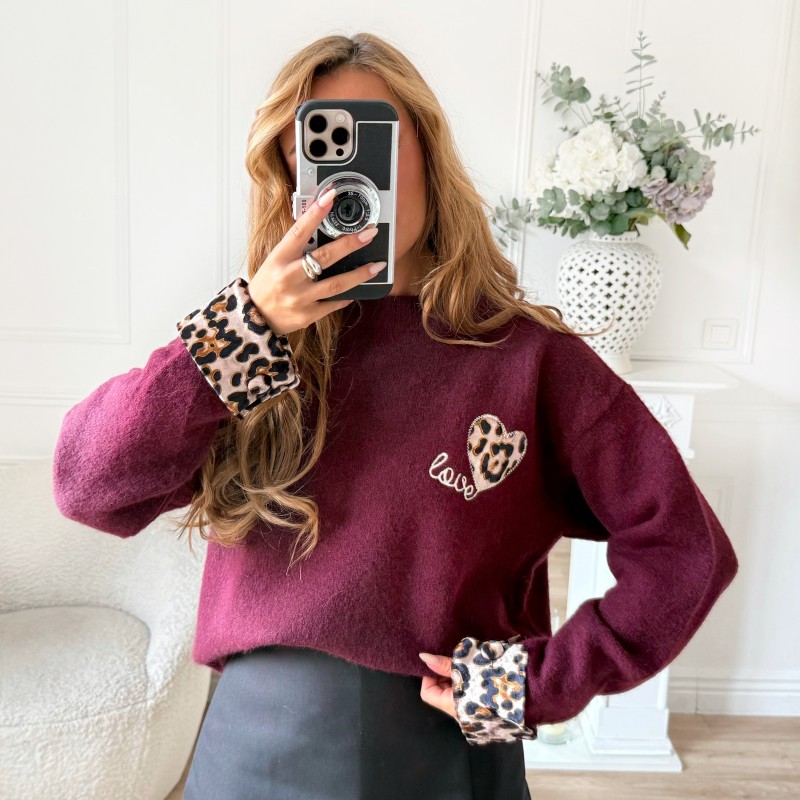 PULL PRUNE DETAILS LEOPARD