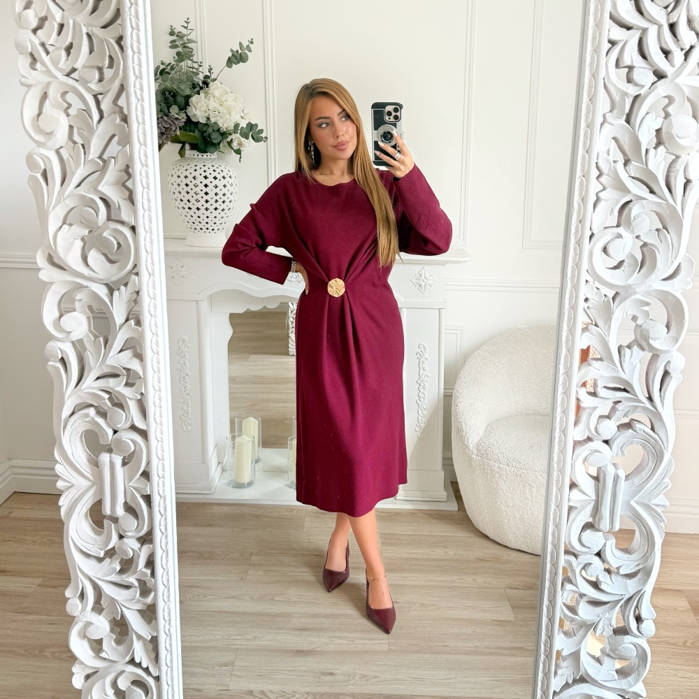 ROBE PULL AMPLE AVEC BIJOUX