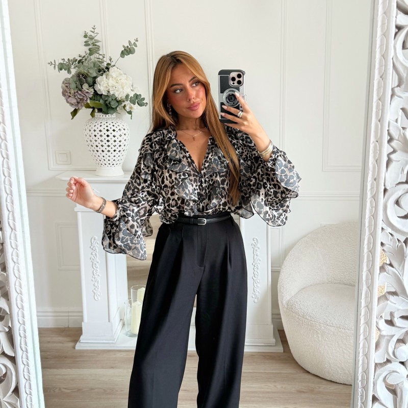 PANTALON TAILLEUR AVEC CEINTURE CUIR