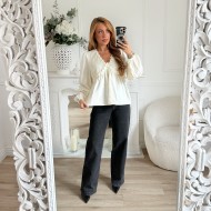 BLOUSE BRODERIE BEIGE