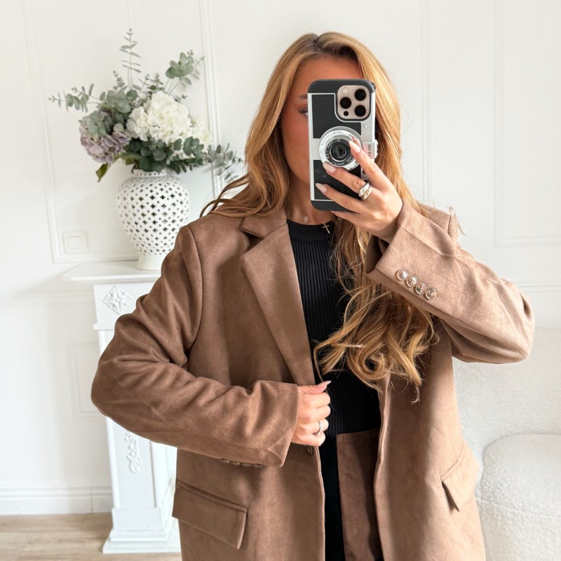 BLAZER SUEDINE CAMEL