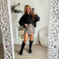 JUPE SHORT LEOPARD JUPE SHORT LEOPARD