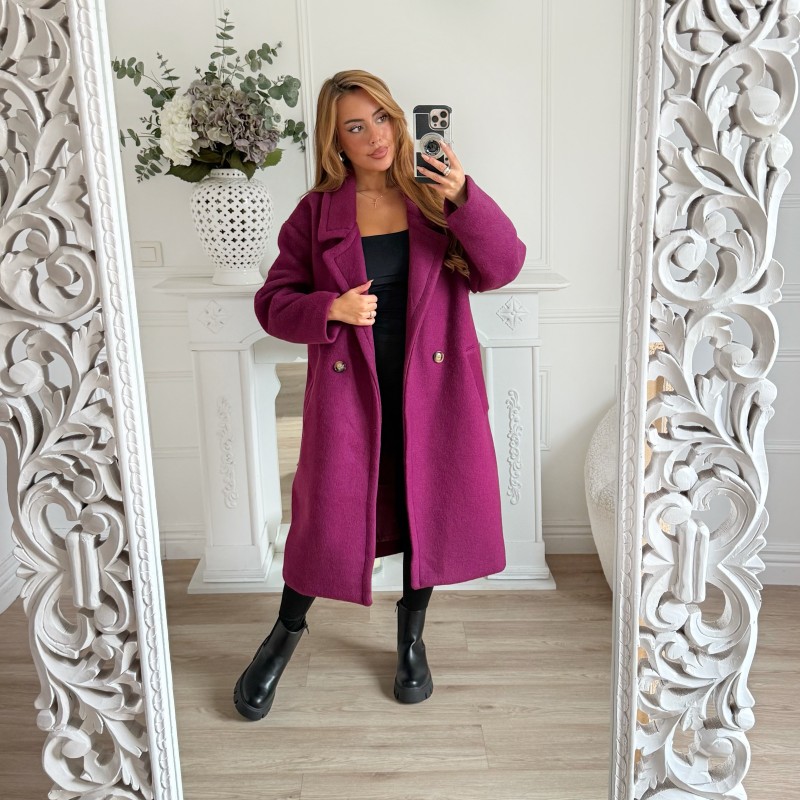 MANTEAU OVERSIZE PRUNE