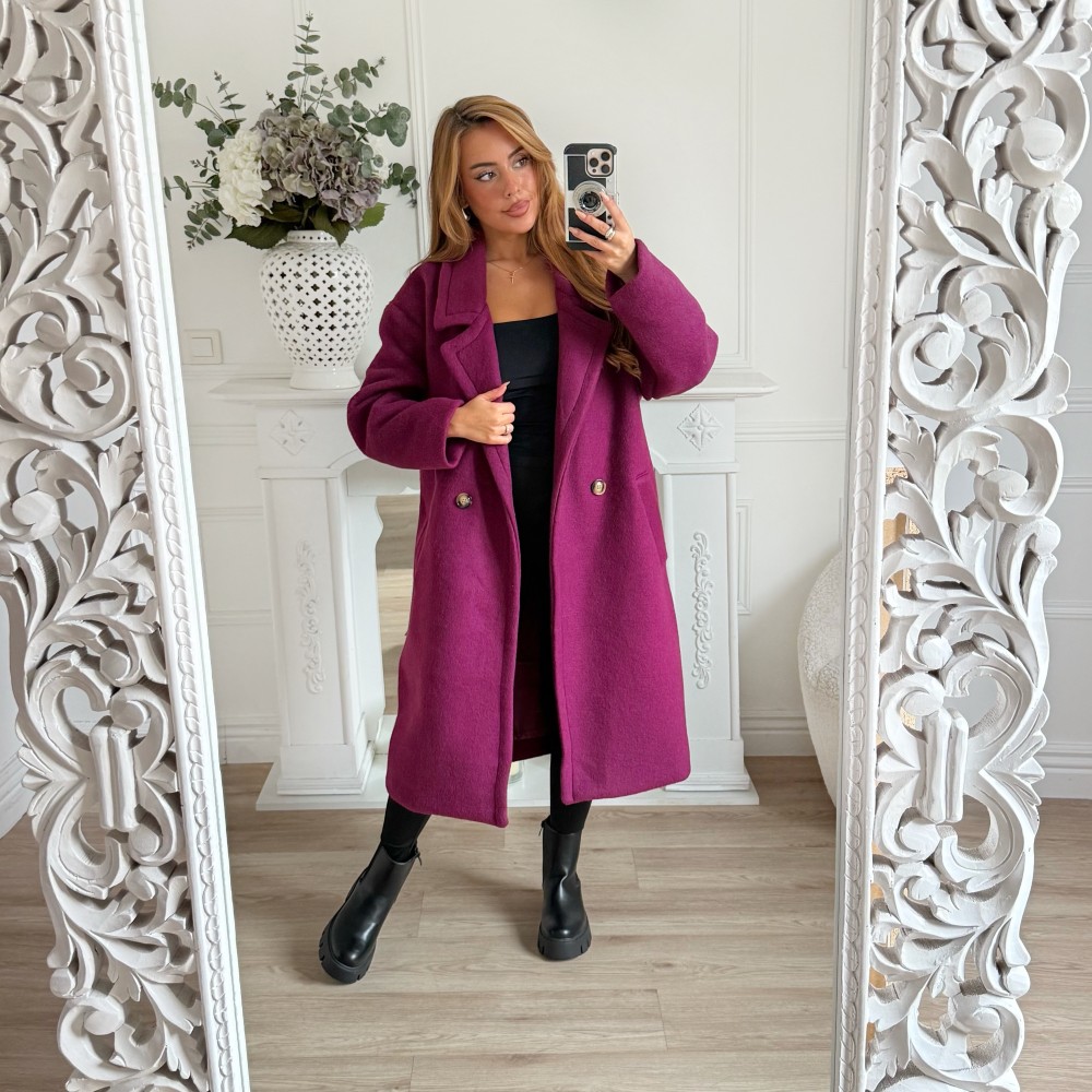 MANTEAU OVERSIZE PRUNE