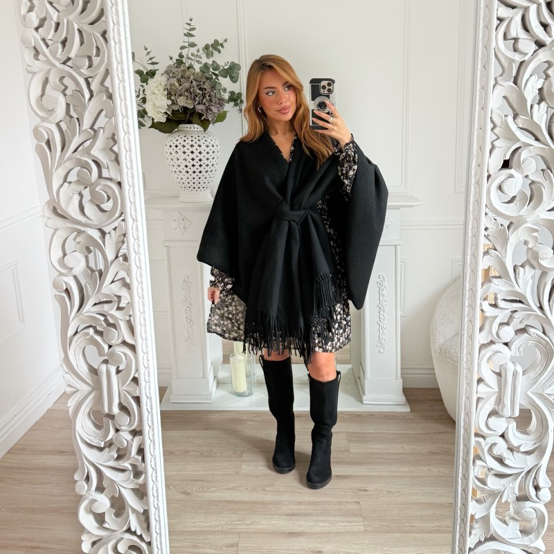 PONCHO NOEUD BLACK