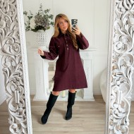 ROBE CHEMISE VELOURS COTELÉ ROBE CHEMISE VELOURS COTELÉ