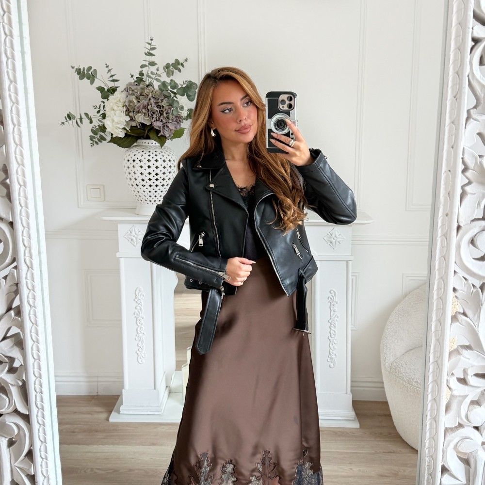 PERFECTO SIMILI CUIR BLACK