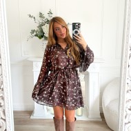 ROBE FLEURIE CHOCO ROBE FLEURIE CHOCO