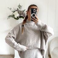 ENSEMBLE EN MAILLE  JUPE ET PULL CAMILLE
