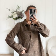 ROBE EN JEAN LEOPARD LISA