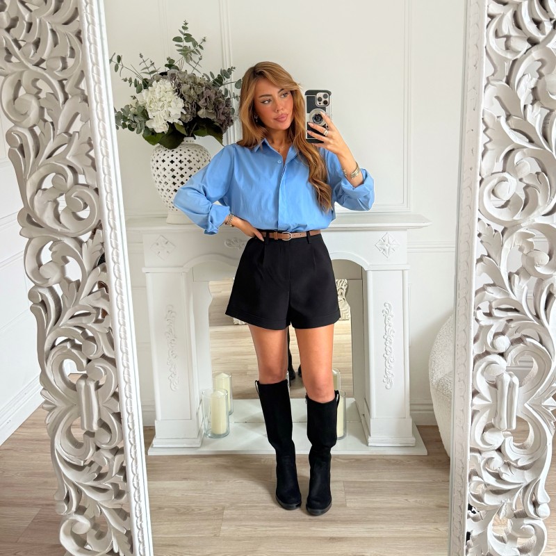 SHORT BLACK AVEC CEINTURE MAEVA SHORT BLACK AVEC CEINTURE MAEVA