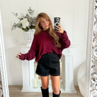 SHORT CLOUTÉE BLACK INAYA SHORT CLOUTÉE BLACK INAYA