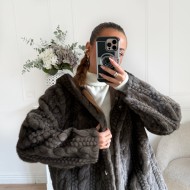 MAXI MANTEAU DOUDOU CHOCO