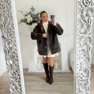 MAXI MANTEAU DOUDOU CHOCO