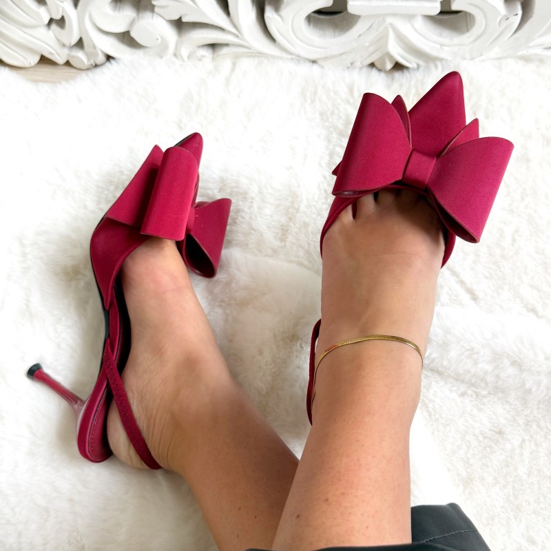 ESCARPINS NOEUD ROUGE AMÉLIA