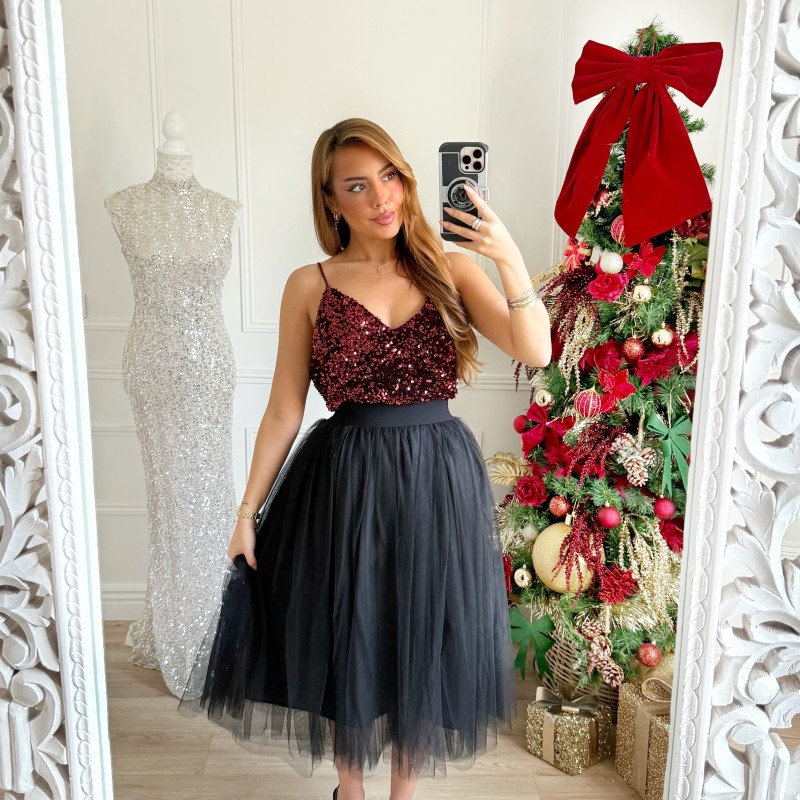 JUPE TULLE BLACK CLÉO