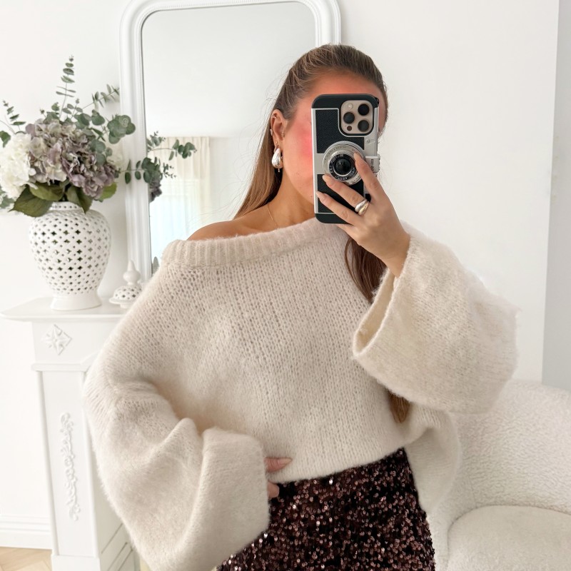 MAXI PULL LOOSE BEIGE