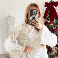 ROBE NOEUDS DANS LE DOS BEIGE SONIA