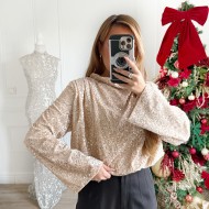 TOP SEQUINS CHARLINE OR