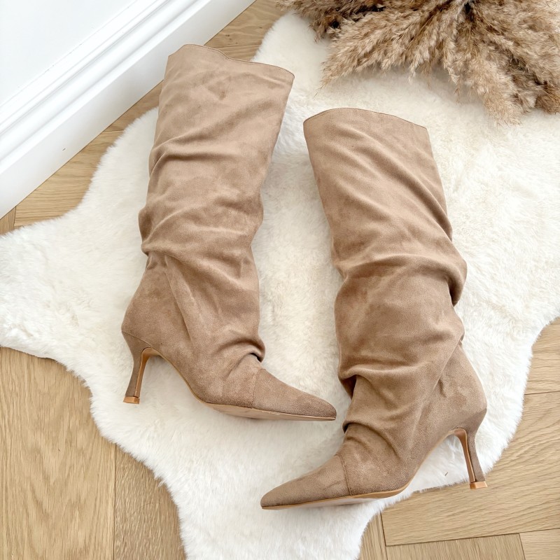 BOTTES DAIM BEIGE SERINE