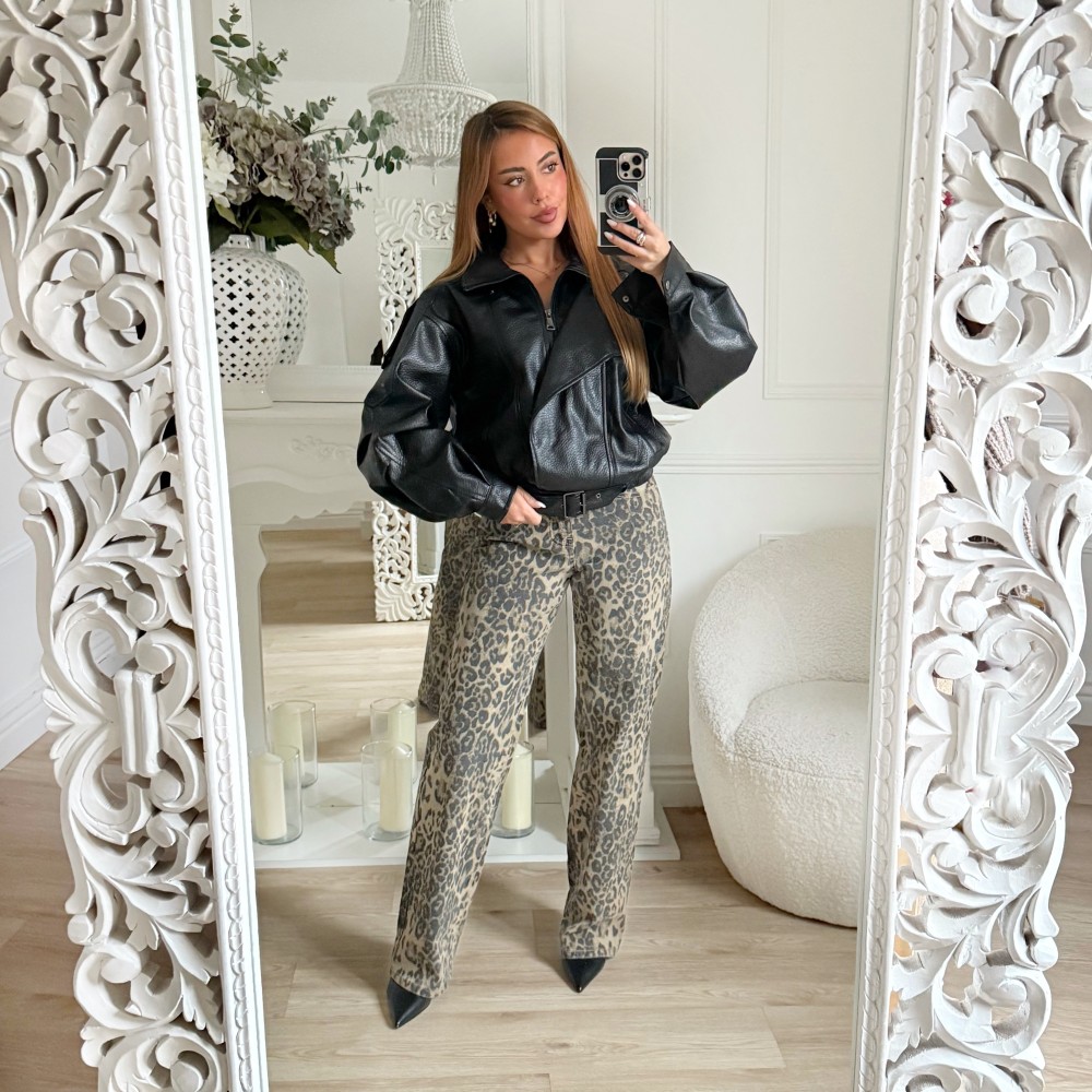 JEAN LÉOPARD WIDE LEG CAMILA