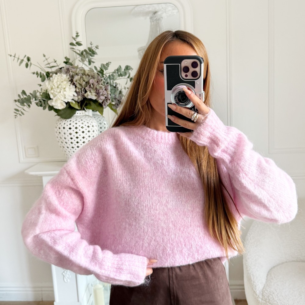 PULL TOUT DOUX ROSE PASTEL